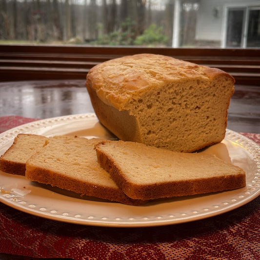 Gluten free white bread loaf